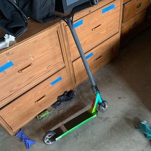 Envy scooter with reaper bars (oil slick).